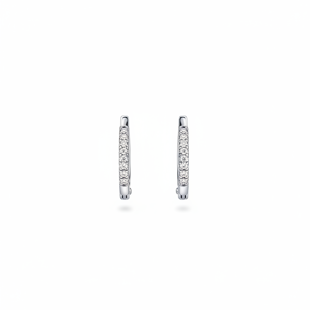 Cerchio Micro Zirconi · Argento 925 Rodiato